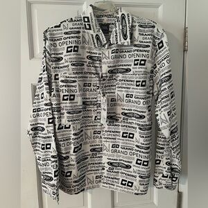 (NWT) White Zara Graphic Coat